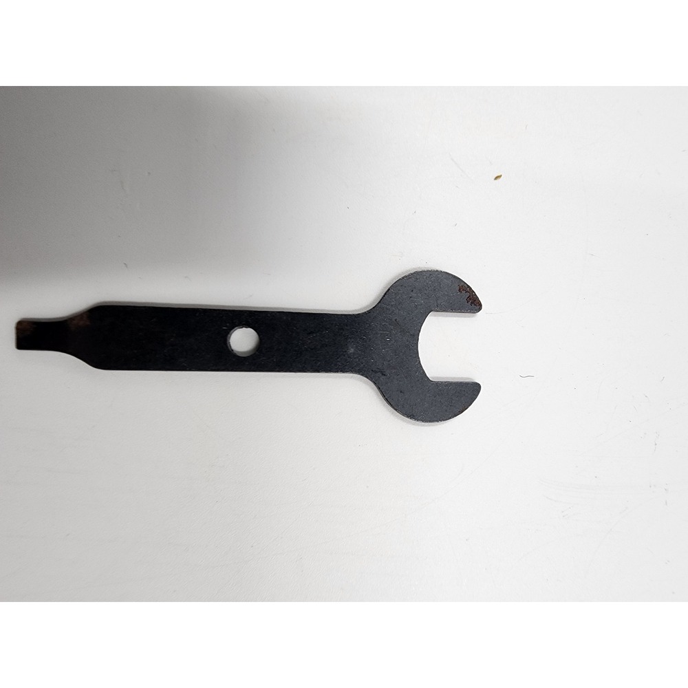 Vintage Black Steel Flat Multi-Tool Open End Wrench and Screwdriver Dremel